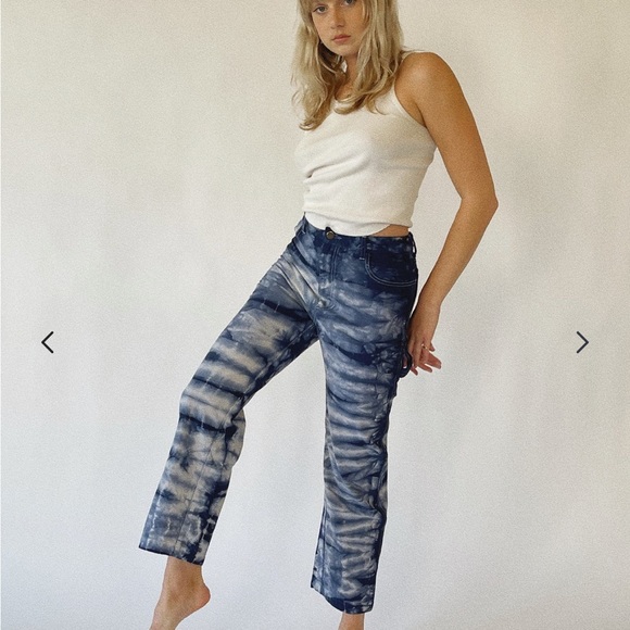 NEW Lykke wullf indigo dyed painter pants 00 - Picture 9 of 11